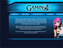 Tablet Screenshot of gamingconnected.com